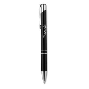 GiftRetail MO8893 - BERN Push button aluminium pen Black