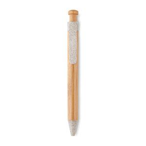 GiftRetail MO9481 - TOYAMA Bamboo/Wheat-Straw ABS ball pen