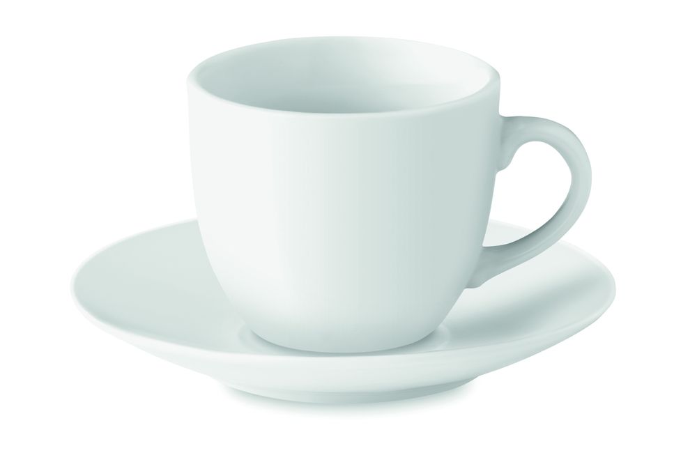 GiftRetail MO9634 - ESPRESSO Espresso cup and saucer 80 ml