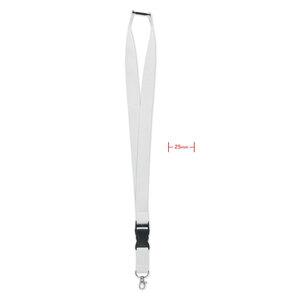 GiftRetail MO9661 - WIDE LANY Lanyard with metal hook 25mm