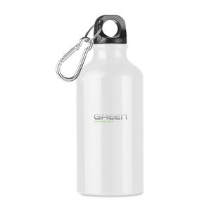 GiftRetail MO9805 - MID MOSS 400 ml aluminium bottle White