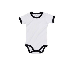 Babybugz BZ019 - Contrast baby bodysuit White / Black