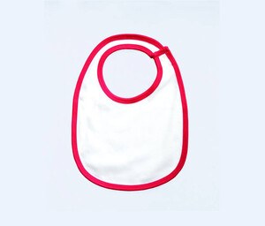 Babybugz BZ059 - Bib White / Red
