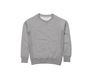 Mantis MT076 - Men's premium round neck sweatshirt Heather Grey Melange