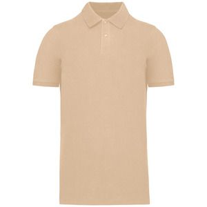 Kariban K2025 - Men's Organic 180 piqué polo shirt Light Sand