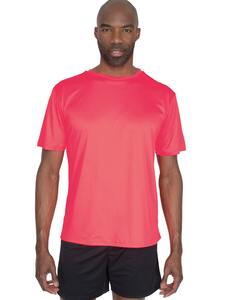 Mustaghata BOLT - Mens Active T-Shirt Polyester Spandex 170 G/M² Neon Pink