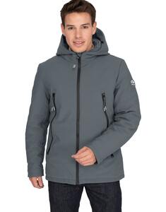 Mustaghata COLORADO - SOFTSHELL JACKET UNISEX WITH REMOVABLE HOOD HooDDooH Grey