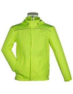 Mustaghata MACADAM - WINDBREAKER RUNNING UNISEX BREATHABLE Jaune fluo