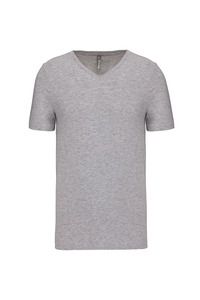 Kariban K3014 - Men's short-sleeved V-neck t-shirt Light Grey Heather