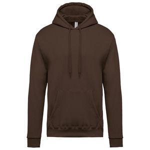 Kariban K476 - Men's hooded sweatshirt Chocolate