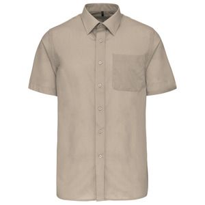 Kariban K551 - ACE - MEN'S SHORT SLEEVE EASY CARE POLYCOTTON POPLIN SHIRT Beige