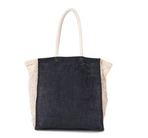 Kimood KI0281 - Shopping bag with mesh gusset