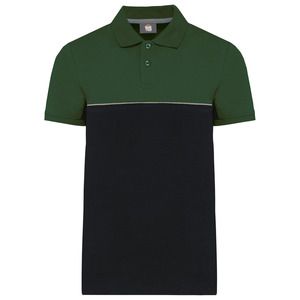 WK. Designed To Work WK210 - Unisex eco-friendly two-tone short sleeve polo shirt