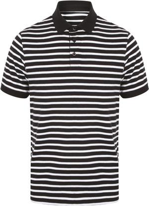 Front Row FR230 - Striped jersey polo shirt