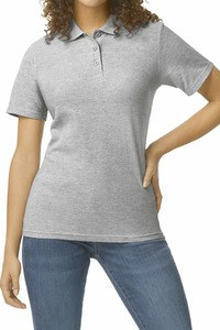 Gildan GI64800L - Softstyle Ladies' Double Piqué Polo Shirt RS Sport Grey