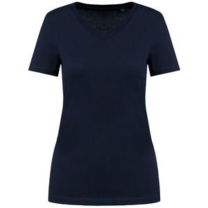 Kariban Premium PK305 - Ladies' V-neck short-sleeved Supima® t-shirt Deep Navy