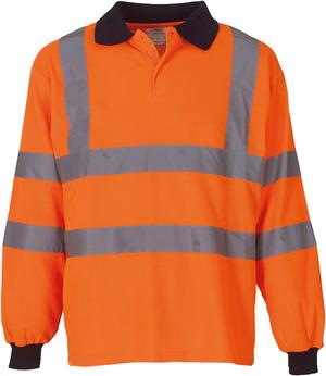 Yoko YHVJ310 - High Visibility Long Sleeve Polo Shirt