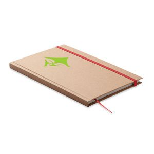 GiftRetail MO6640 - MUSA 120recycled page notebook Red