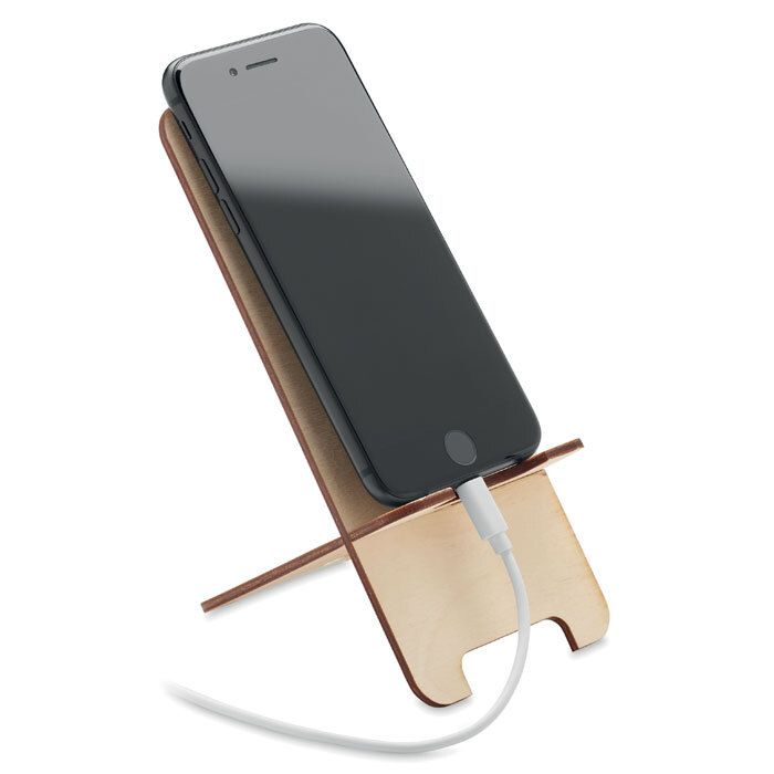 GiftRetail MO6690 - GROUW STAND Birch Wood phone stand