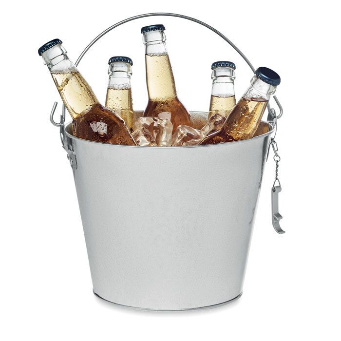 GiftRetail MO6777 - BUCKY Metal beer bucket 4L
