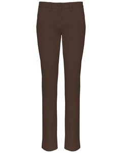 Kariban K741 - Women's chinos Chocolate