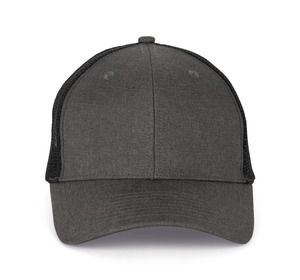 K-up KP920 - Responsible polyester 6 panels truker cap Dark Shadow Heather