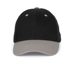 K-up KP188 - 6 panel cap Black / Light Grey