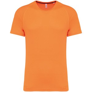 PROACT PA4012 - Men's recycled round neck sports T-shirt Fluorescent Orange