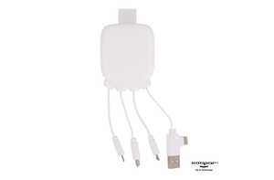 Intraco LT41410 - 3192 | Xoopar Octopus Gamma 2 Bio Charging cable with 3.000mAh Powerbank White