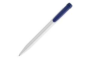 TopPoint LT87412 - Ball pen Pier hardcolour WHITE / DARK BLUE