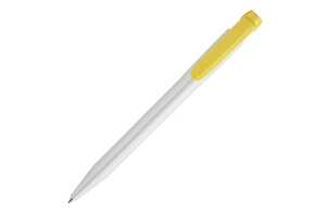 TopPoint LT87412 - Ball pen Pier hardcolour White/Yellow