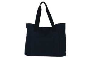 TopEarth LT95226 - Shopping bag Recycled canvas 310g/m² 42x13x43cm Dark Grey