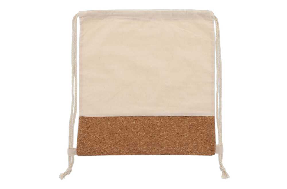 TopEarth LT95269 - Drawstring bag Cork with cotton cords 38x41cm