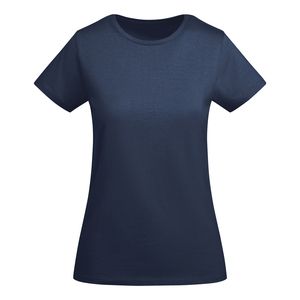 Roly CA6699 - BREDA WOMAN Fitted short-sleeve t-shirt for women in OCS certified organic cotton Navy Blue