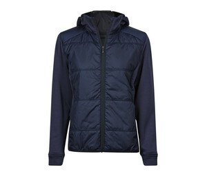TEE JAYS TJ9113 - Womens' 2-fabric hooded jacket Navy / Navy