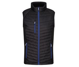 REGATTA RGA894 - MEN'S NAVIGATE HYBRID BODYWARMER Black / New Royal