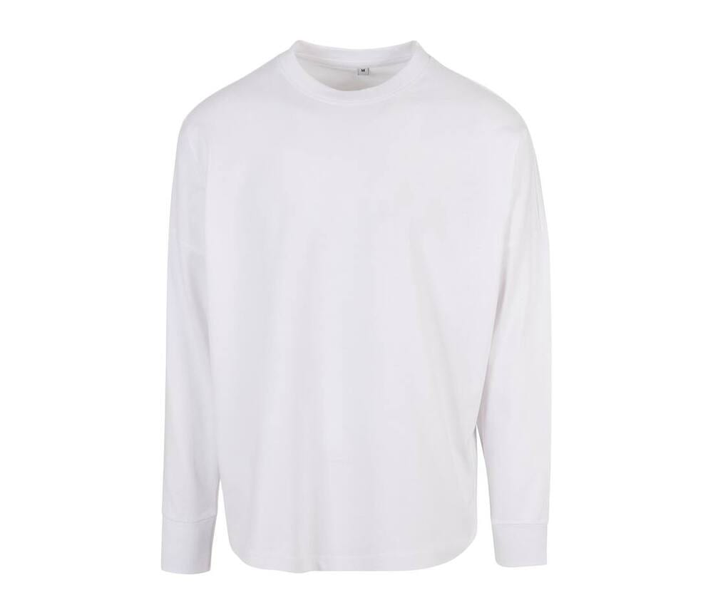 BUILD YOUR BRAND BY198 - OVERSIZED CUT ON SLEEVE LONGSLEEVE