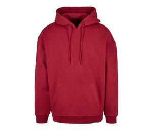 BUILD YOUR BRAND BYB006 - BASIC OVERSIZE HOODY Burgundy