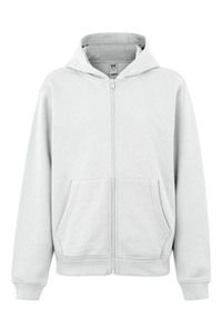 Mukua SF270K - KIDS ZIPPED HOOD SWEATSHIRT White