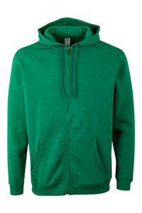 Mukua SF270U - ZIPPED HOOD SWEATSHIRT Kelly Green