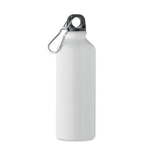 GiftRetail MO2062 - REMOSS Recycled aluminium bottle 500ml White