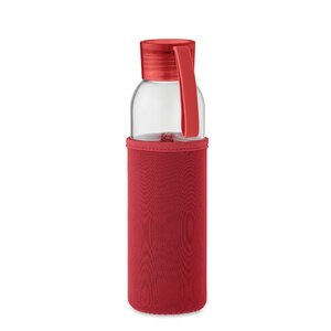 GiftRetail MO2089 - EBOR Recycled glass bottle 500 ml Red