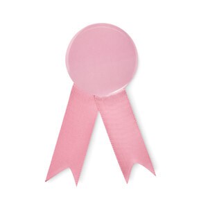 GiftRetail MO2180 - LAZO Ribbon style badge pin Pink