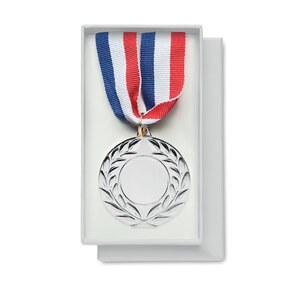 GiftRetail MO2260 - WINNER Medal 5cm diameter matt silver