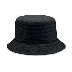 GiftRetail MO2267 - BILGOLA+ Paper straw bucket hat Black