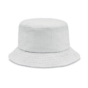 GiftRetail MO2267 - BILGOLA+ Paper straw bucket hat White