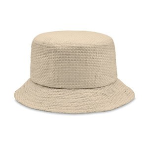 GiftRetail MO2267 - BILGOLA+ Paper straw bucket hat Beige