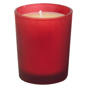 EgotierPro 38086 - Scented Glass Candle, Assorted Colors, 55g SCENT Red