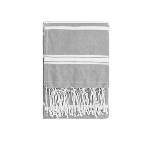 EgotierPro 39000 - Fouta Style Pareo Towel, 90x180cm, Cotton-Polyester ZANZIBAR