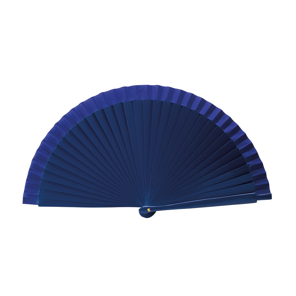 EgotierPro 39005 - Lacquered Wood and Polyester 23cm Fan LACARED